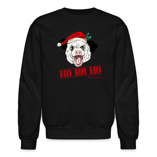 HO HO HO Unisex Crewneck Sweatshirt - black