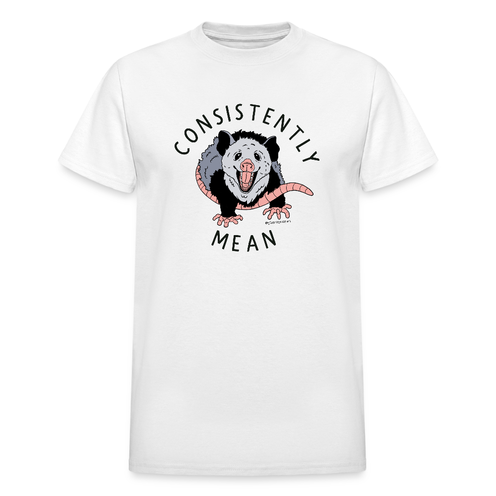 Consistently Mean Unisex T-Shirt - white