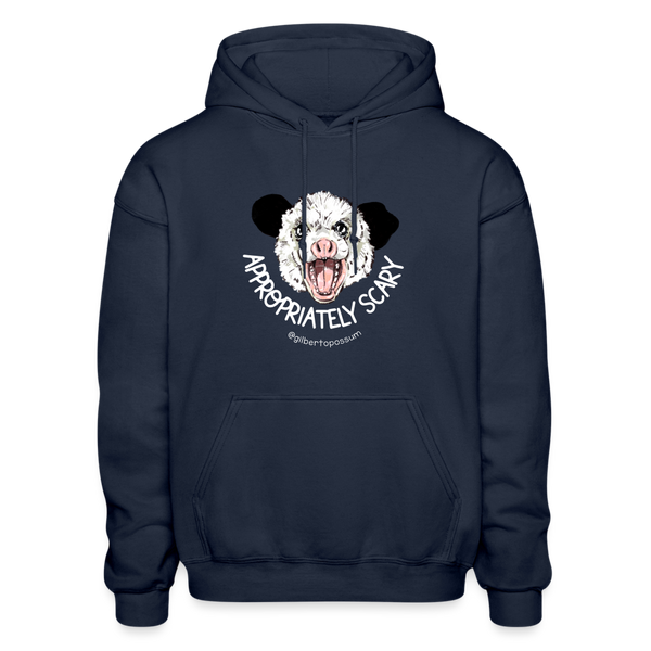 Appropriately Scary-  Heavy Blend Adult Hoodie - navy