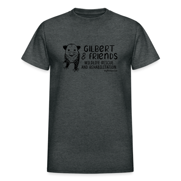 Gilbert and Friends Adult T-shirt - deep heather