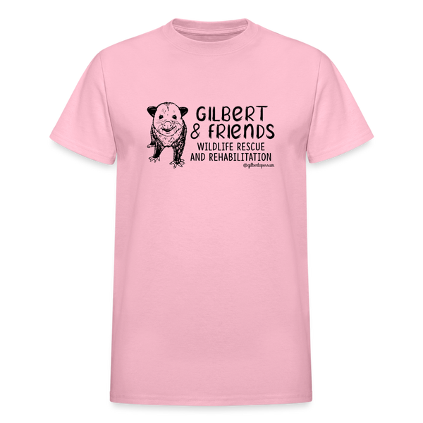 Gilbert and Friends Adult T-shirt - light pink