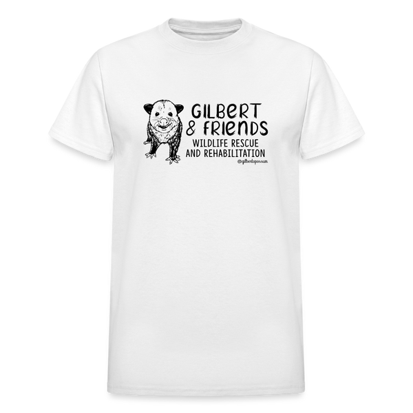 Gilbert and Friends Adult T-shirt - white