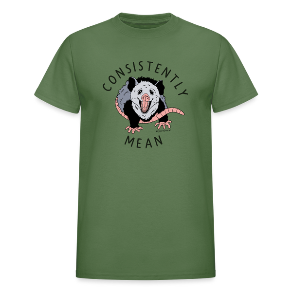 Consistently Mean Unisex T-Shirt - military green