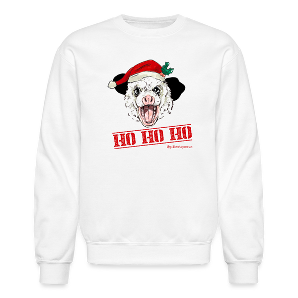 HO HO HO Unisex Crewneck Sweatshirt - white
