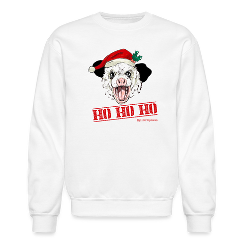 HO HO HO Unisex Crewneck Sweatshirt - white