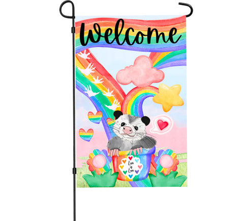 Rainbow ‘Possum Welcome Flag