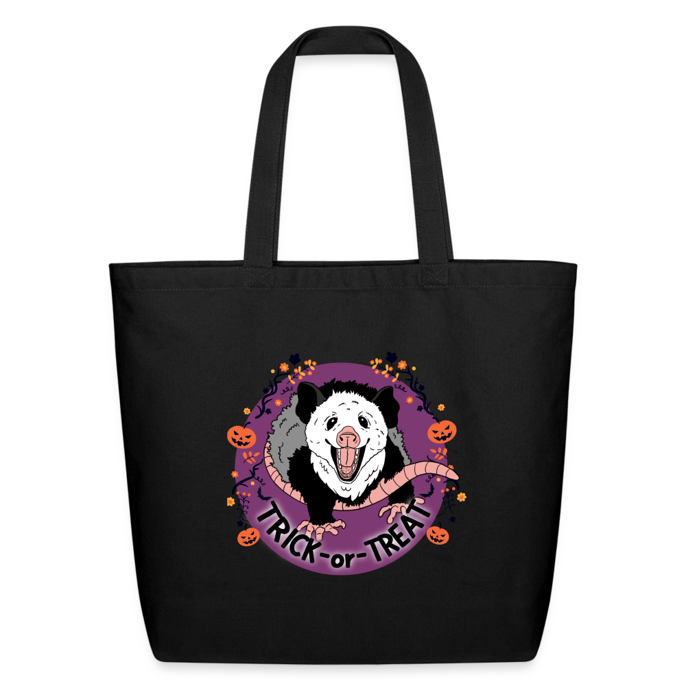 Insert Treats Here- Eco-Friendly Cotton Tote - black