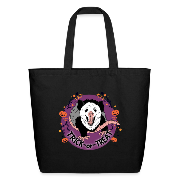 Insert Treats Here- Eco-Friendly Cotton Tote - black