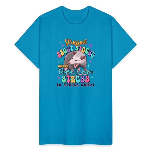 Stressed Opossum Unisex T-Shirt - turquoise