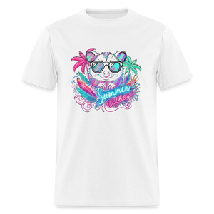 Opossum Summer Vibes Unisex T-Shirt - white