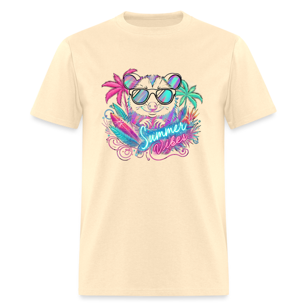 Opossum Summer Vibes Unisex T-Shirt - natural