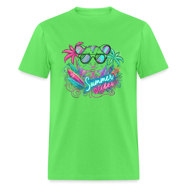 Opossum Summer Vibes Unisex T-Shirt - kiwi