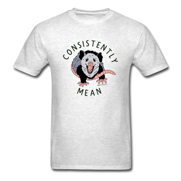 Consistently Mean T-shirt - light heather gray