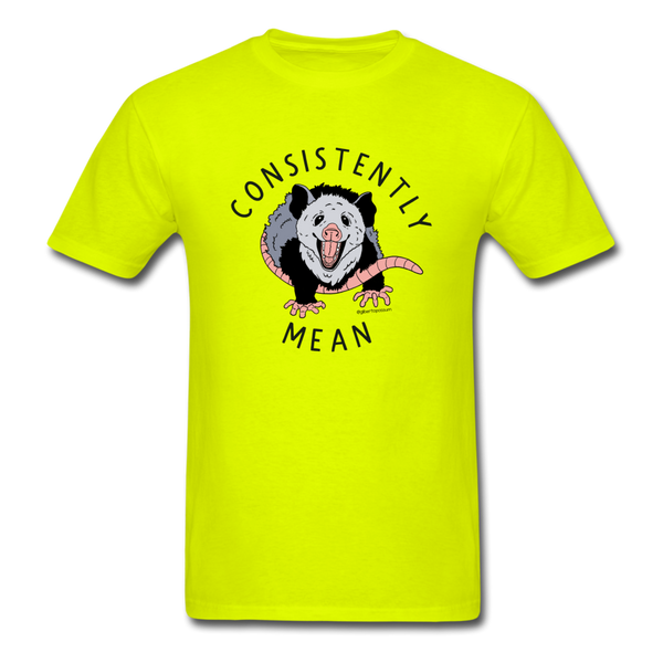 Consistently Mean T-shirt - safety green