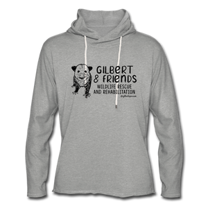 Gilbert and Friend's -Unisex Lightweight Terry Hoodie - heather gray