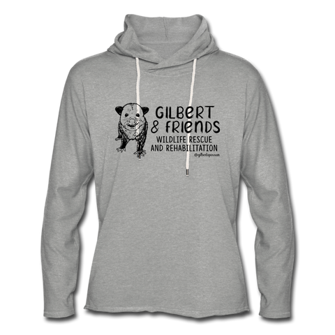 Gilbert and Friend's -Unisex Lightweight Terry Hoodie - heather gray