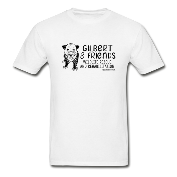 Gilbert and Friends Adult T-shirt - white