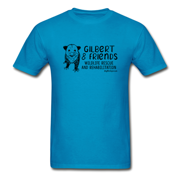 Gilbert and Friends Adult T-shirt - turquoise