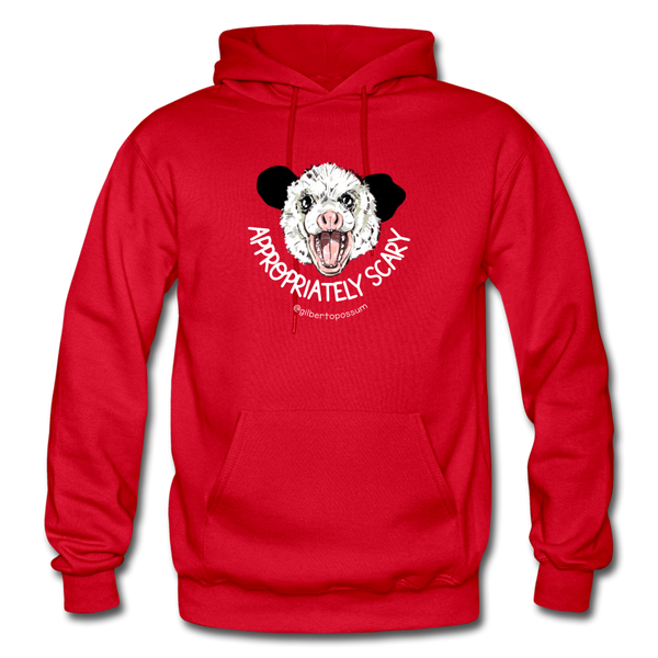 Appropriately Scary-  Heavy Blend Adult Hoodie - red