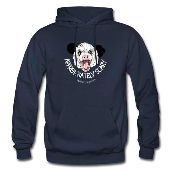 Appropriately Scary-  Heavy Blend Adult Hoodie - navy