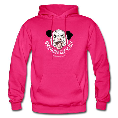 Appropriately Scary-  Heavy Blend Adult Hoodie - fuchsia