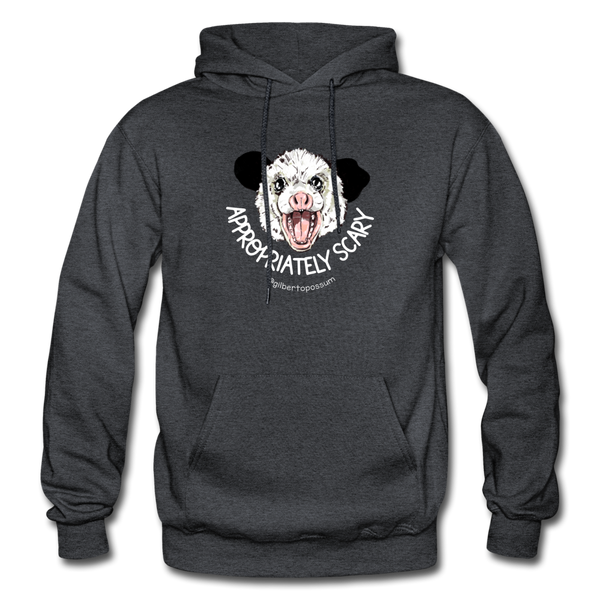 Appropriately Scary-  Heavy Blend Adult Hoodie - charcoal gray