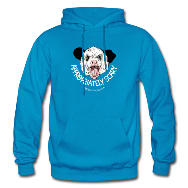 Appropriately Scary-  Heavy Blend Adult Hoodie - turquoise