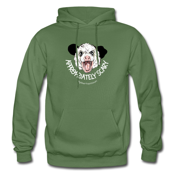 Appropriately Scary-  Heavy Blend Adult Hoodie - military green