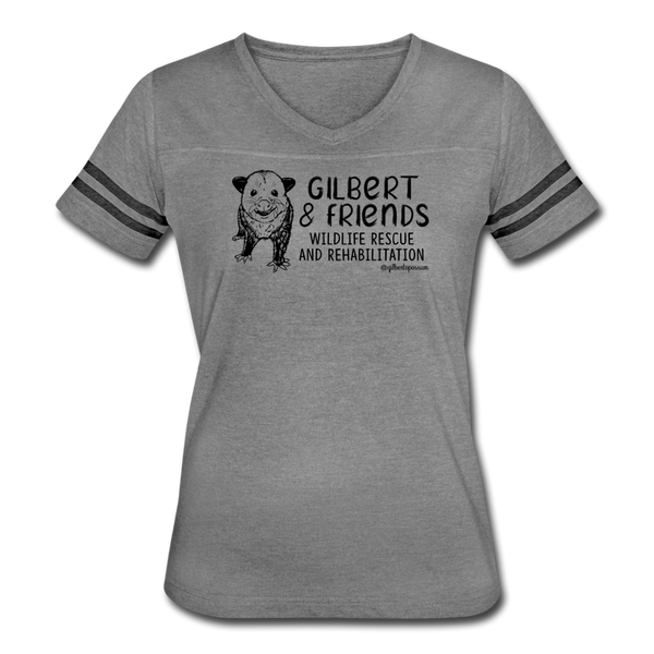 Gibert and Friend's -Women’s Vintage Sport T-Shirt - heather gray/charcoal