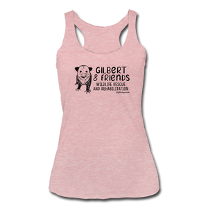 Gilbert and Friend's -Women’s Tri-Blend Racerback Tank - heather dusty rose