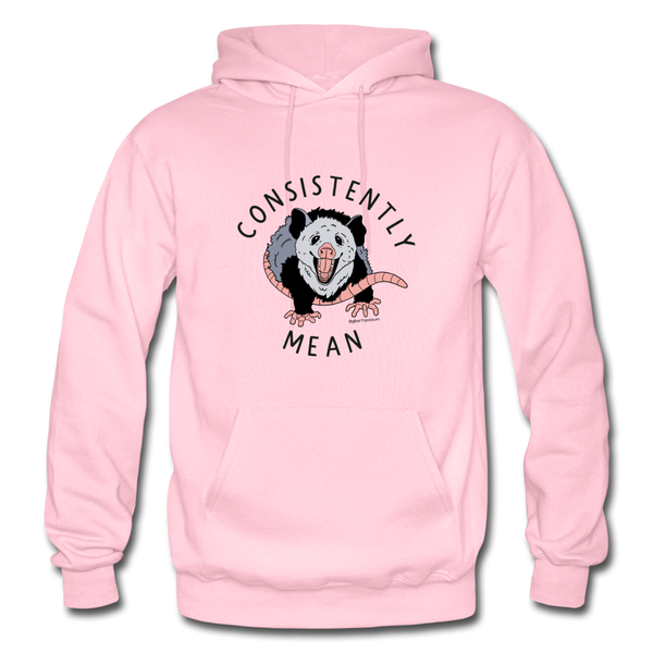 Consistently Mean -Heavy Blend Adult Hoodie - light pink
