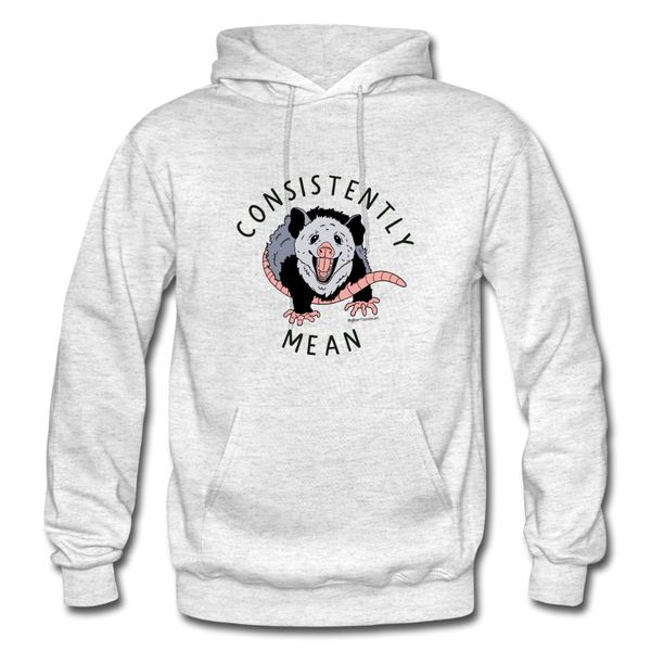 Consistently Mean -Heavy Blend Adult Hoodie - light heather gray