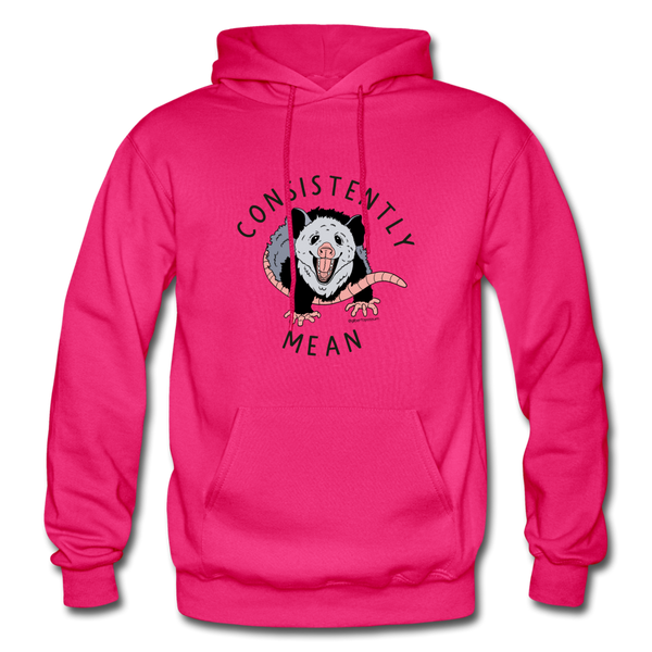 Consistently Mean -Heavy Blend Adult Hoodie - fuchsia