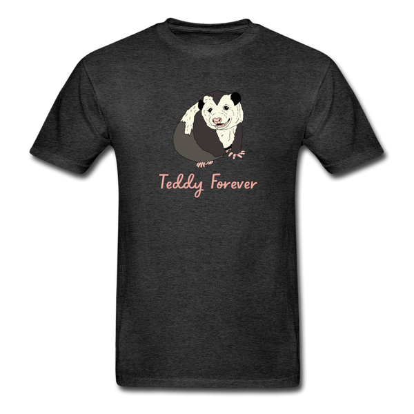 Teddy Forever Adult Tagless T-Shirt - charcoal grey