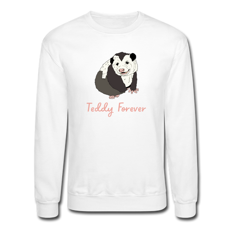 Teddy Forever Crewneck Sweatshirt - white