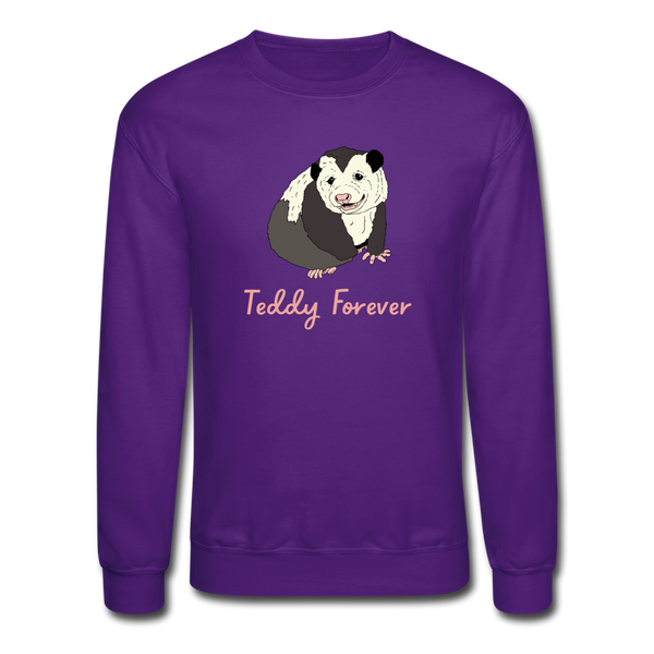 Teddy Forever Crewneck Sweatshirt - purple