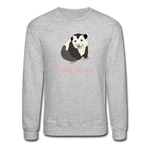 Teddy Forever Crewneck Sweatshirt - heather gray
