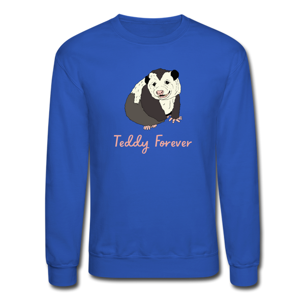 Teddy Forever Crewneck Sweatshirt - royal blue