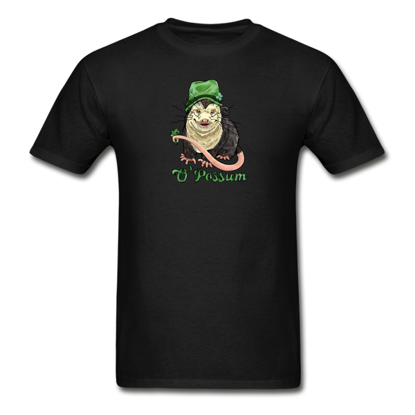 Lucky O’Possum Ultra Cotton Adult T-Shirt - black