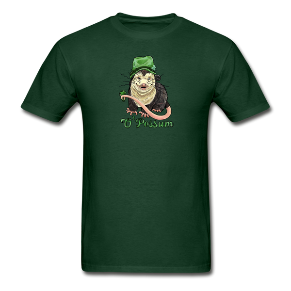 Lucky O’Possum Ultra Cotton Adult T-Shirt - forest green