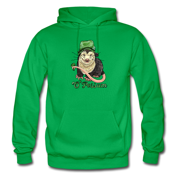 Lucky O’Possum Heavy Blend Adult Hoodie - kelly green