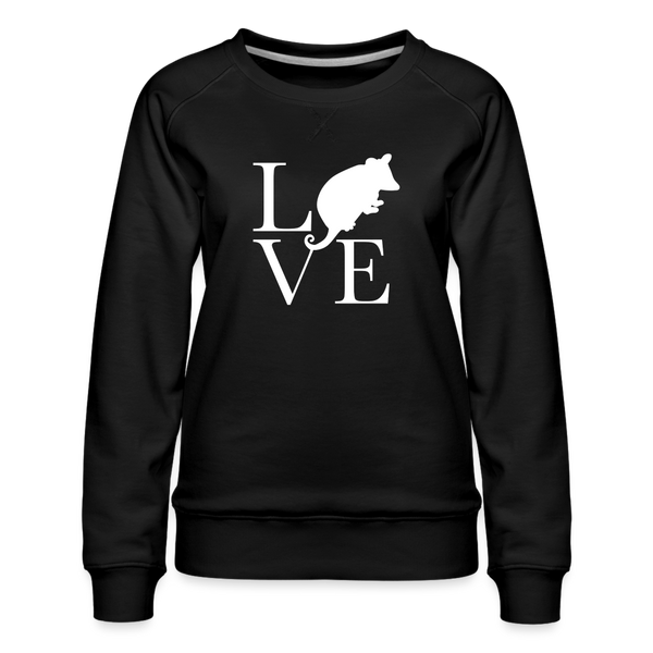 Opossum_LoVe Women’s Premium Sweatshirt - black