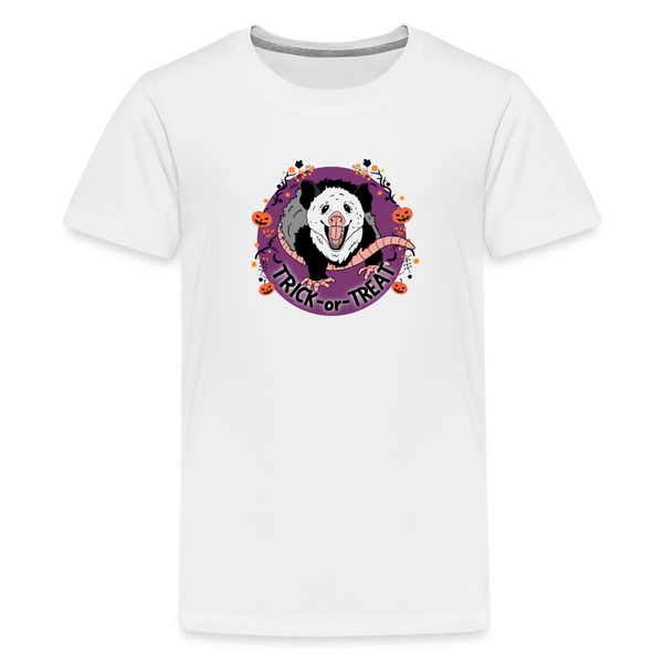 Trick-or-Treat Kids' Premium T-Shirt - white