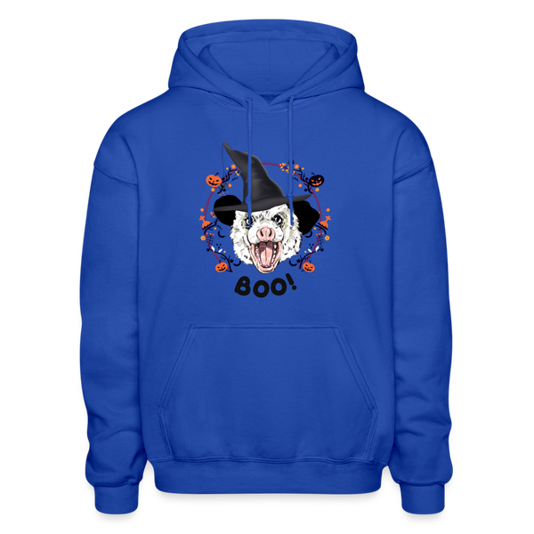 BOO! Adult Hoodie - royal blue