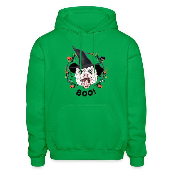 BOO! Adult Hoodie - kelly green